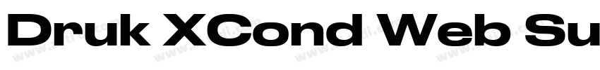 Druk XCond Web Super字体转换